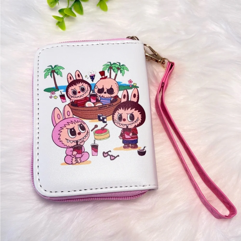 Monster Character Zippy Wallet with‎ Wrist Strap